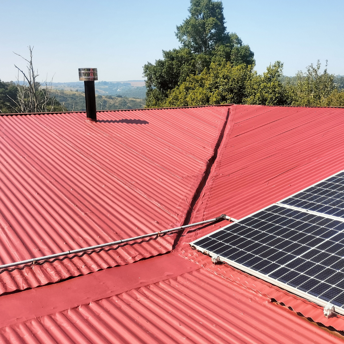 Full exterior roof cleaning and painting service in Chase Valley Heights.